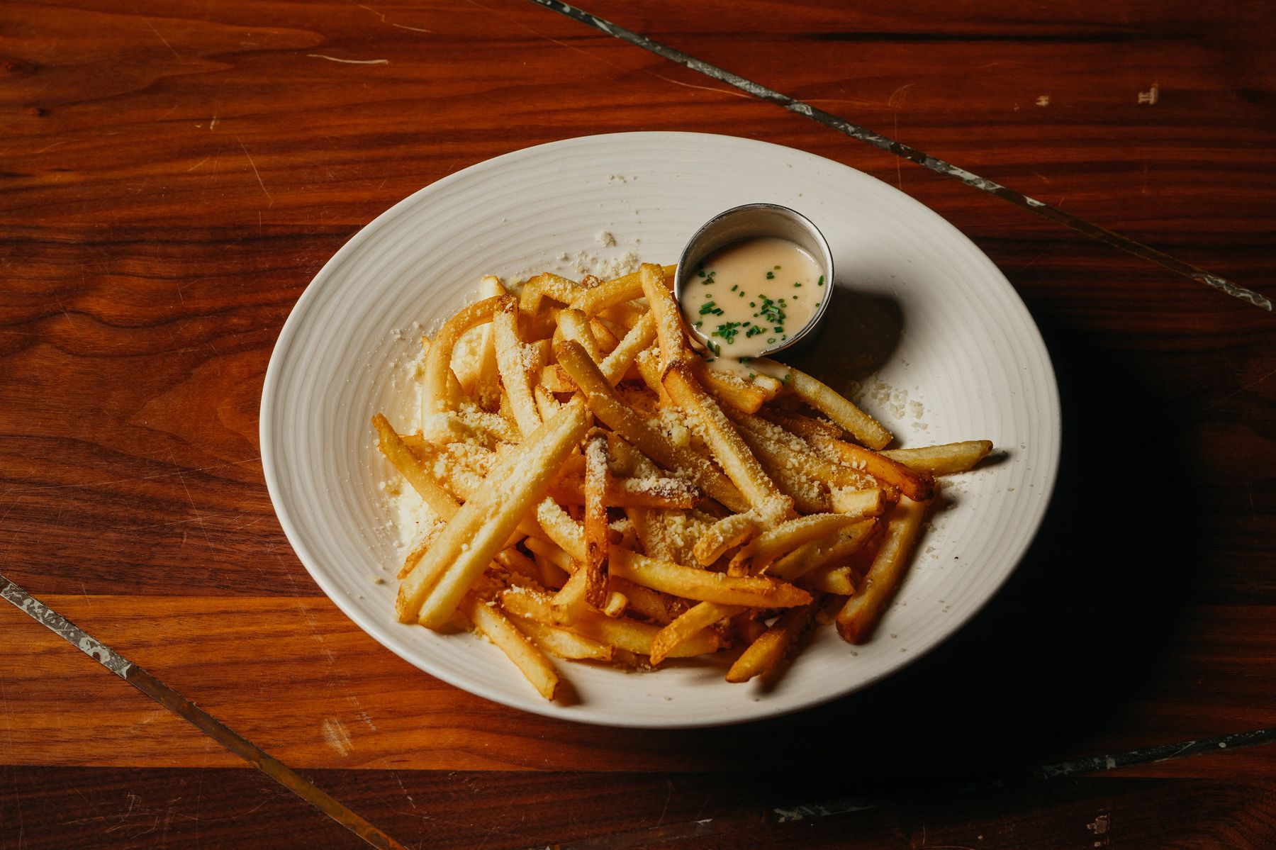 Restaurant food photography Charlotte | truffle fries, 800 Degrees
